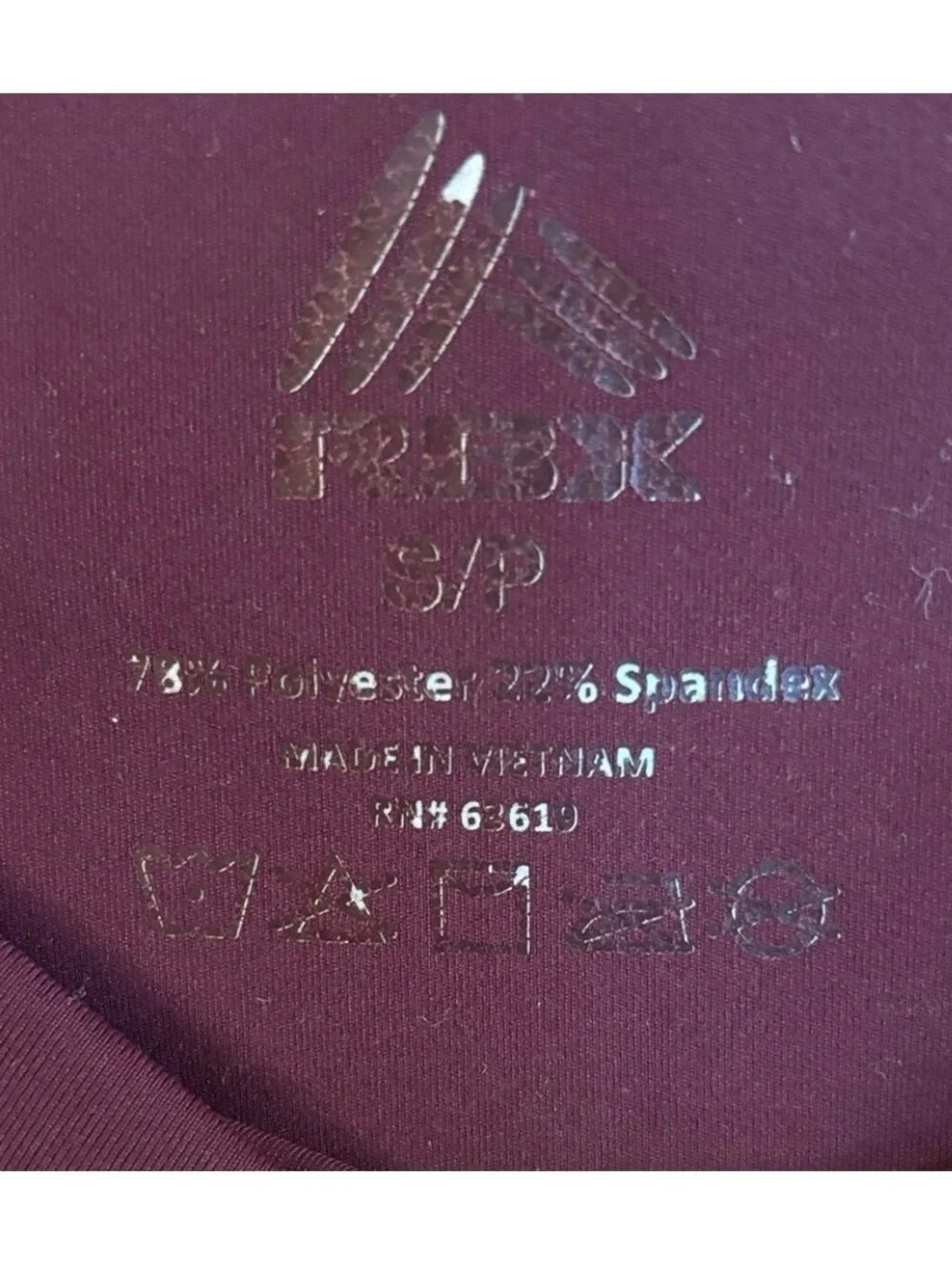 Reebok High-Rise Plum Leggings with Side Pockets